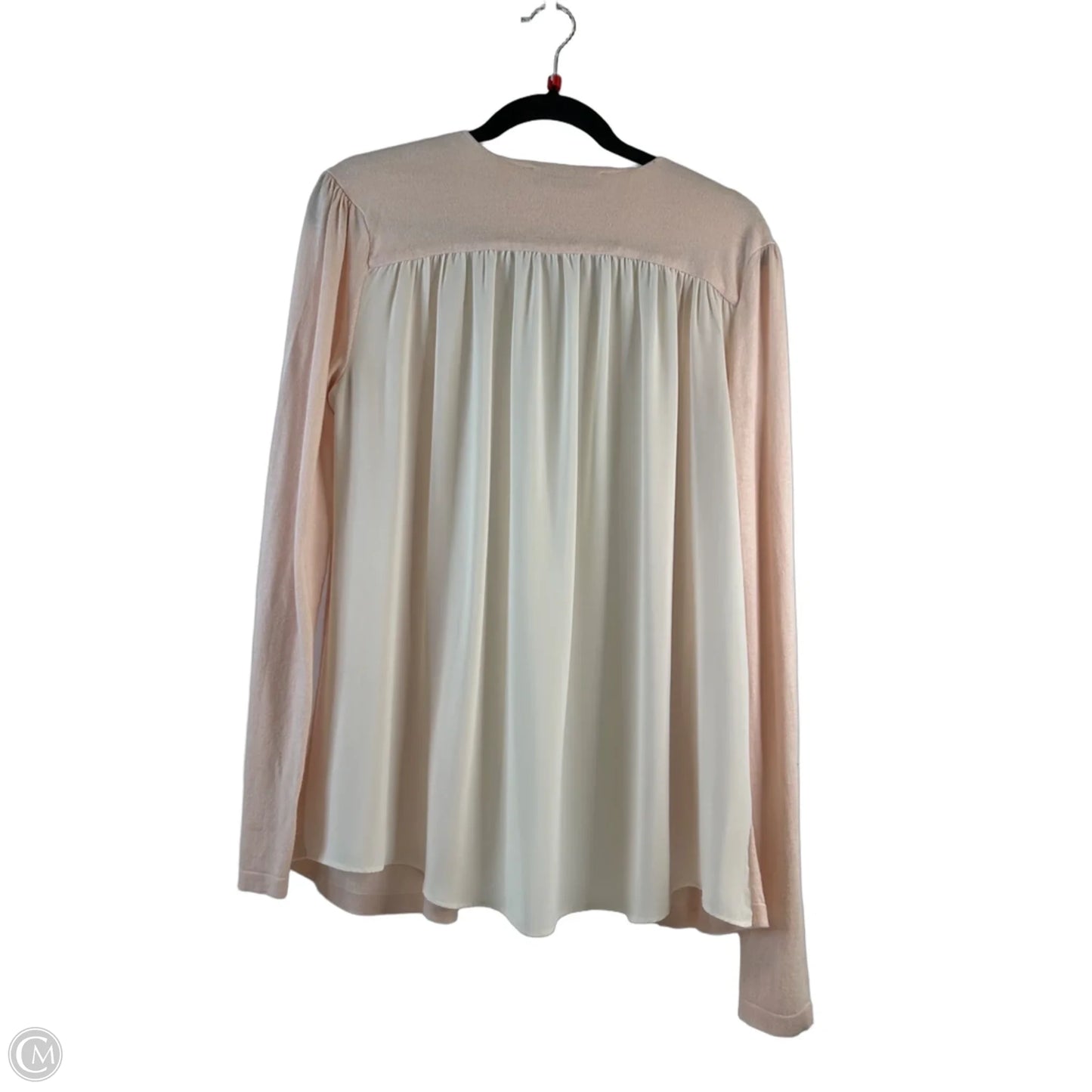 Cardigan By Loft In Pink & White, Size: S