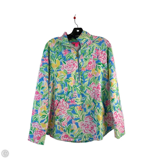 Top Long Sleeve Designer By Lilly Pulitzer In Floral Print, Size: M