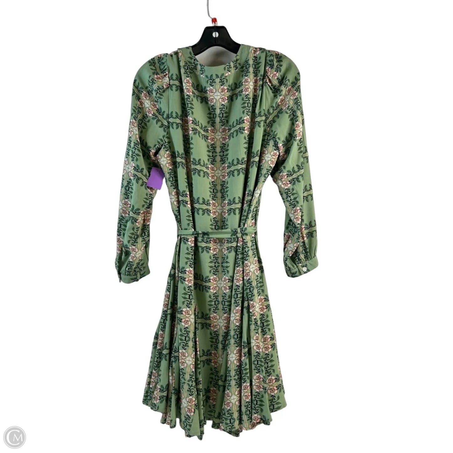 Dress Casual Midi By Loft In Green & Orange, Size: Lp