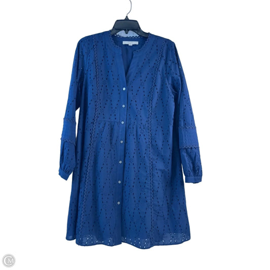 Dress Casual Midi By Loft In Navy, Size: M