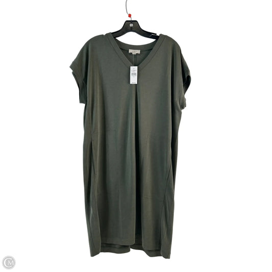 Dress Casual Midi By Loft In Green, Size: M