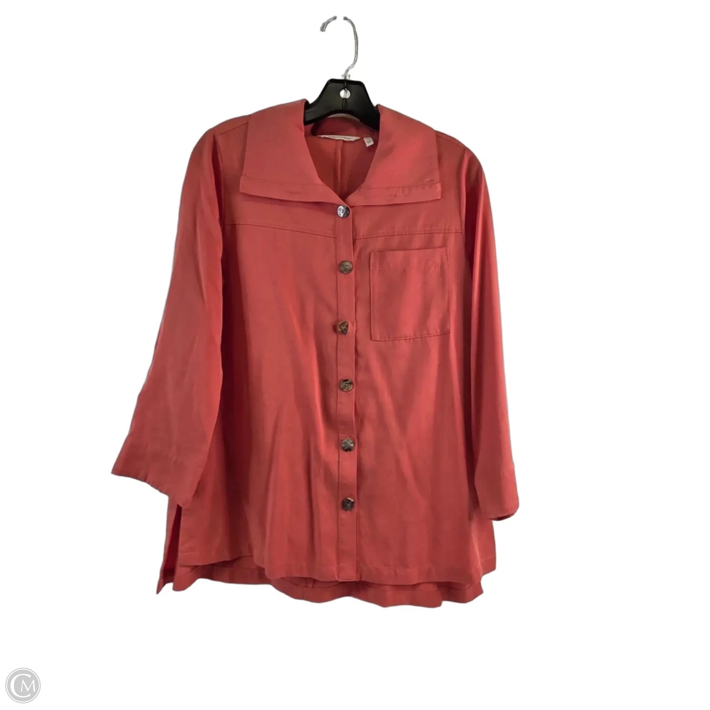 Top Long Sleeve By Soft Surroundings In Orange, Size: Sp
