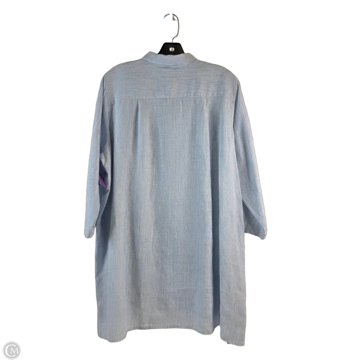 Dress Casual Midi By J. Jill In Blue & White, Size: M