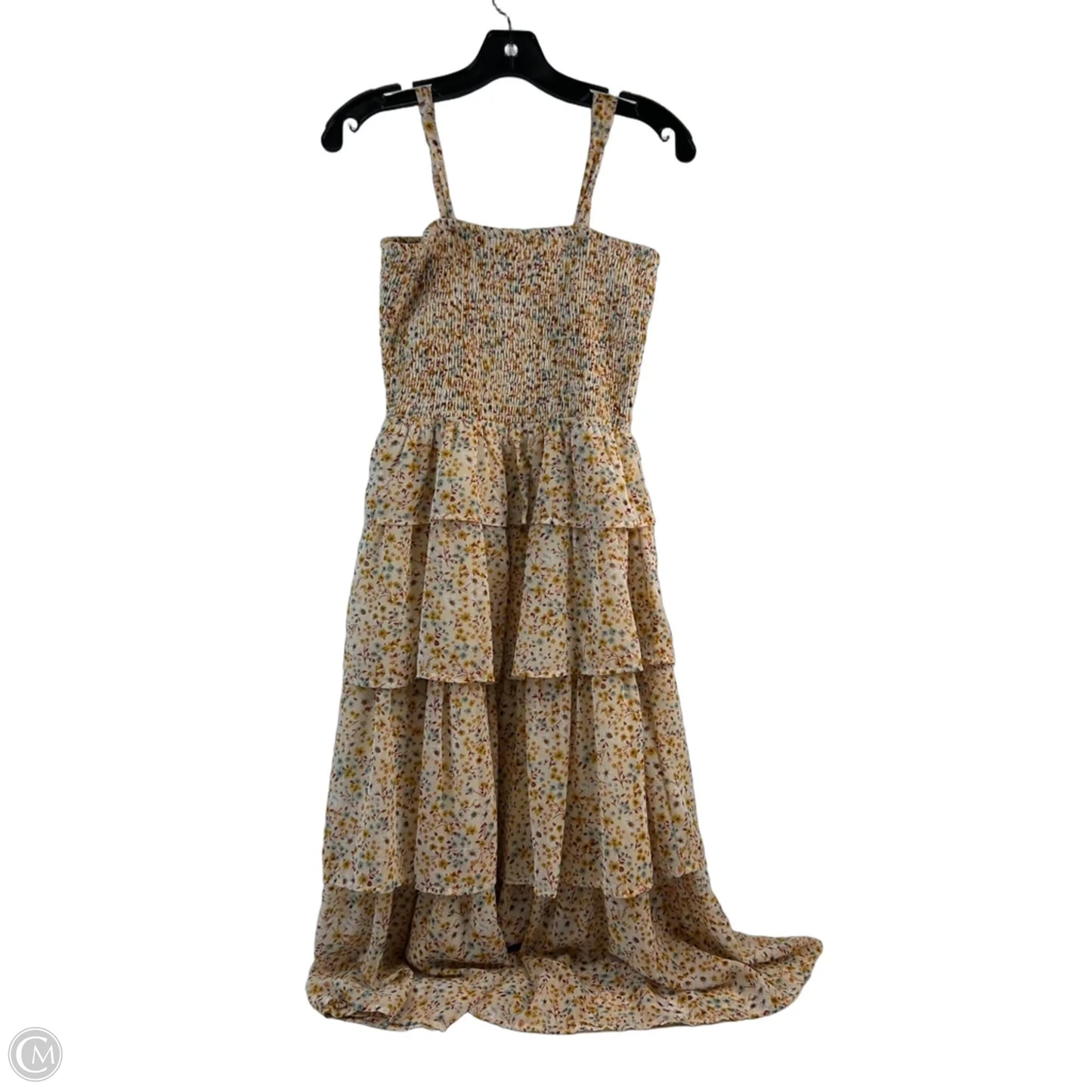 Dress Casual Maxi By Mimi Chica In Blue & Yellow, Size: S