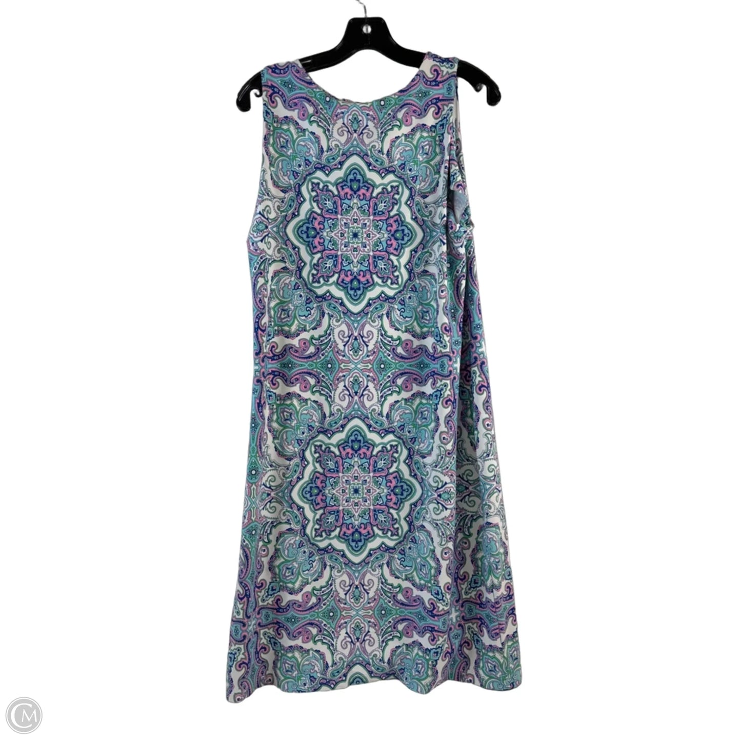 Dress Casual Midi By Charter Club In Paisley Print, Size: Xl