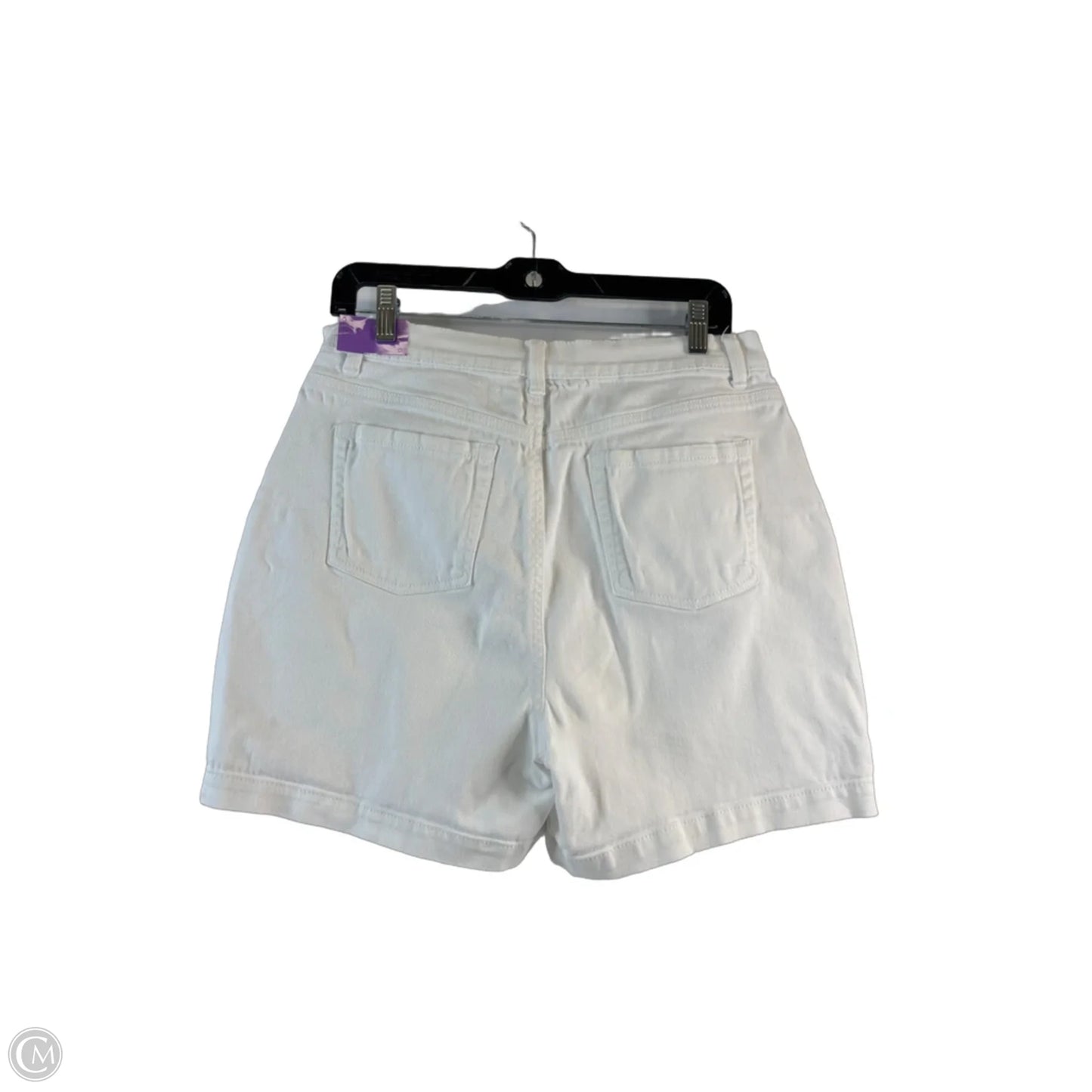 Shorts By Gloria Vanderbilt In White Denim, Size: 12