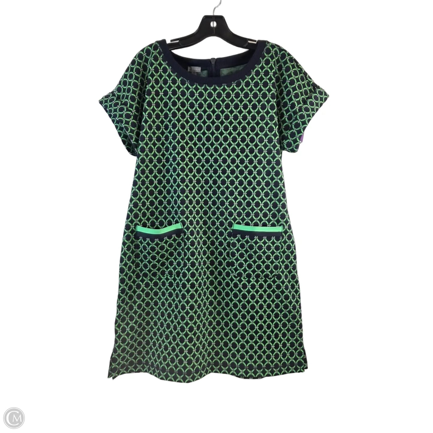 Dress Casual Midi By Talbots In Blue & Green, Size: M
