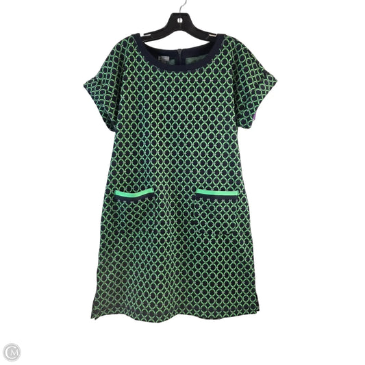 Dress Casual Midi By Talbots In Blue & Green, Size: M