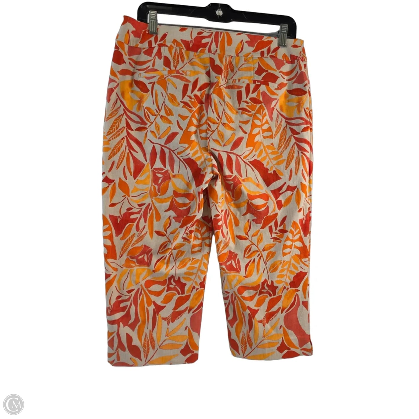 Pants Cropped By Chicos In Orange, Size: 8