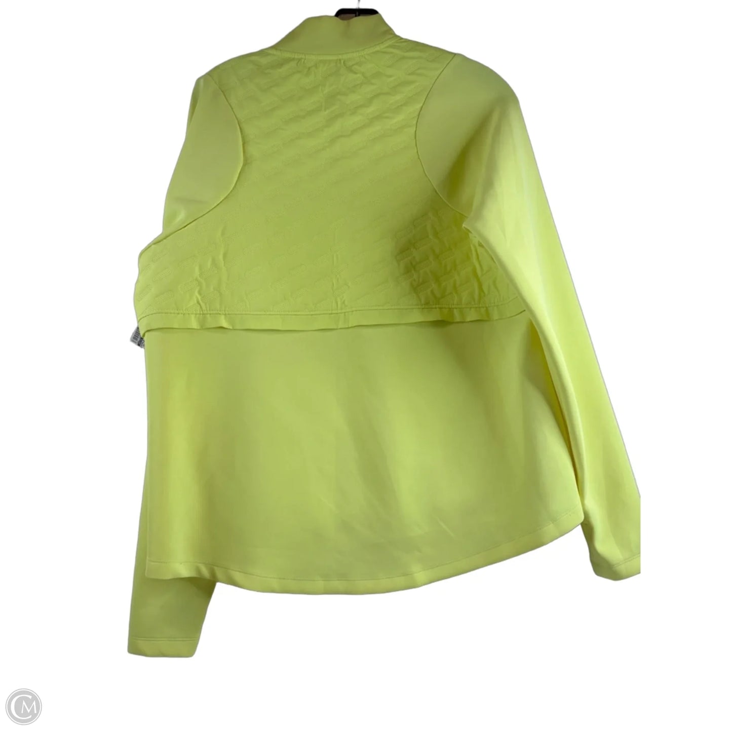 Athletic Jacket By Avia In Yellow, Size: L