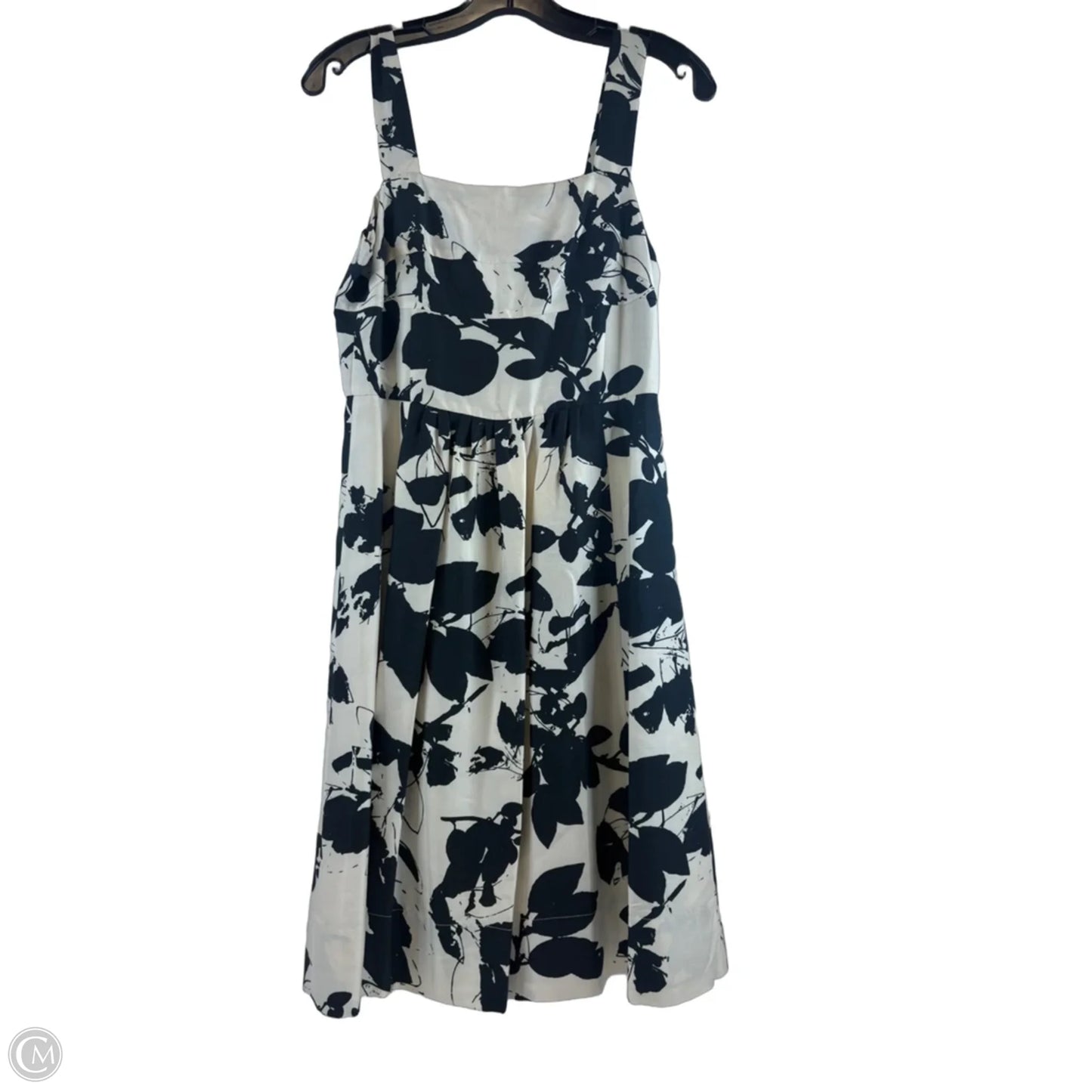 Dress Casual Midi By Barneys Ny In Black & Cream, Size: S