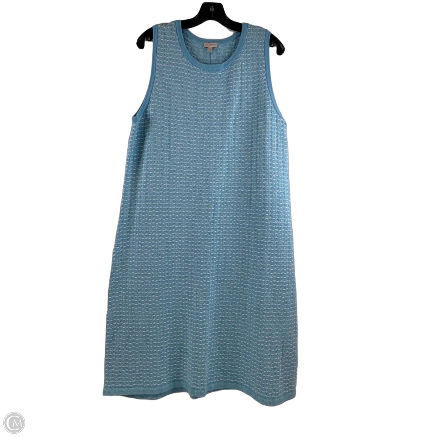 Dress Sweater By Talbots In Blue & White, Size: Xl