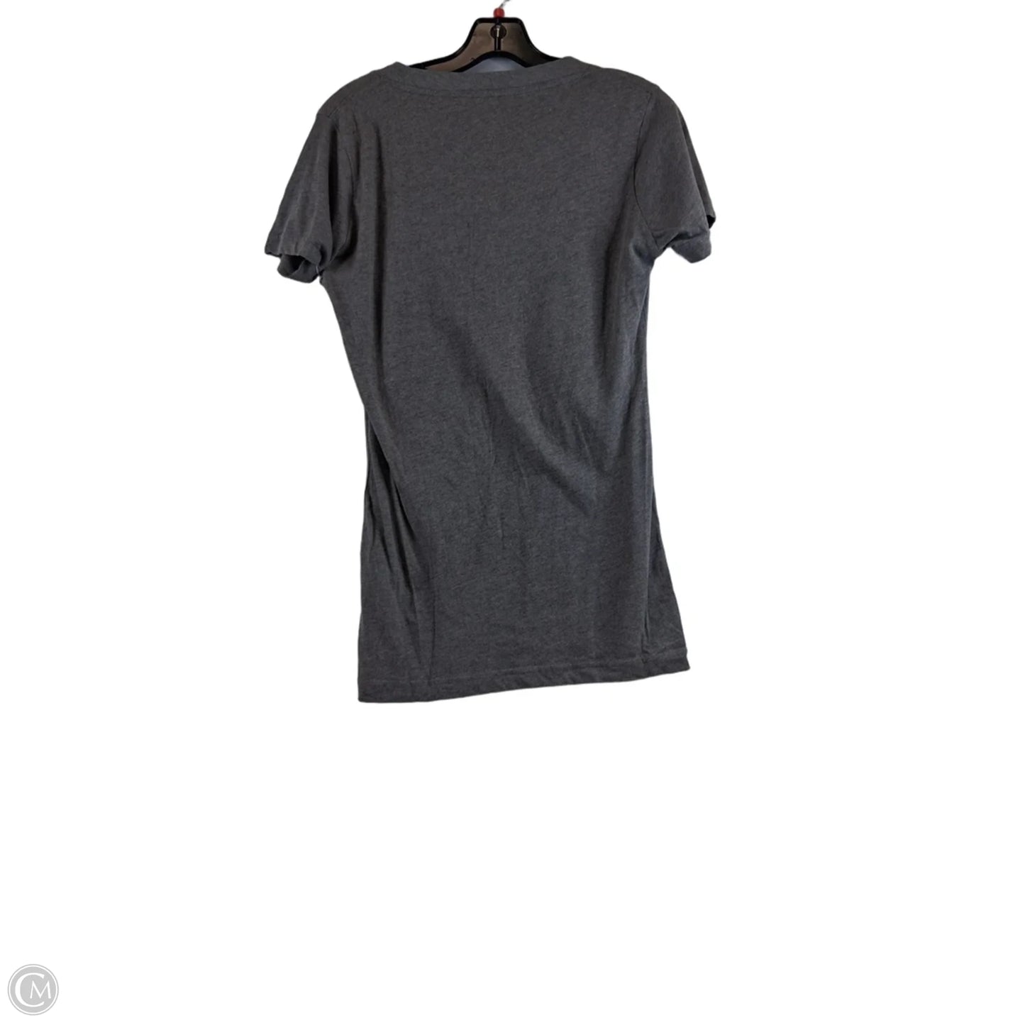 Athletic Top Short Sleeve By Clothes Mentor In Grey & Orange, Size: S
