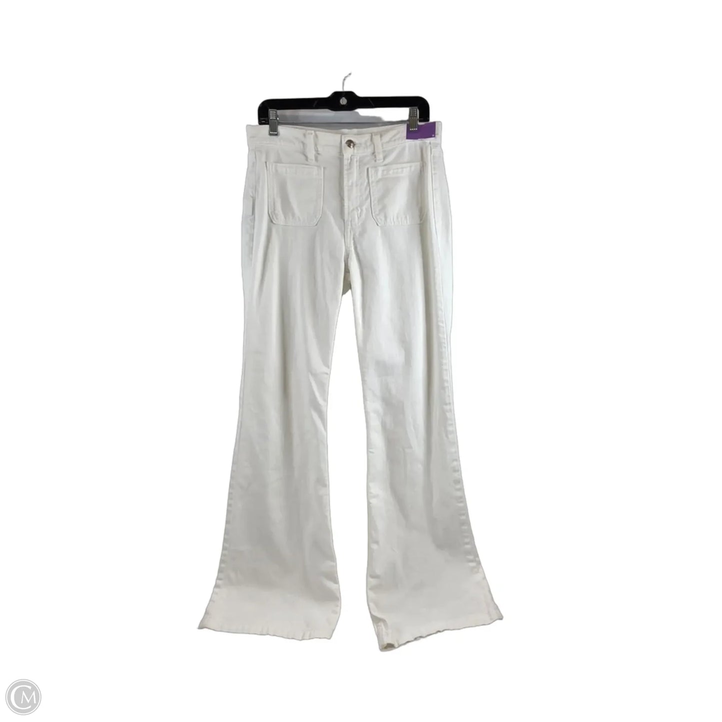 Jeans Flared By Gap In White, Size: 4