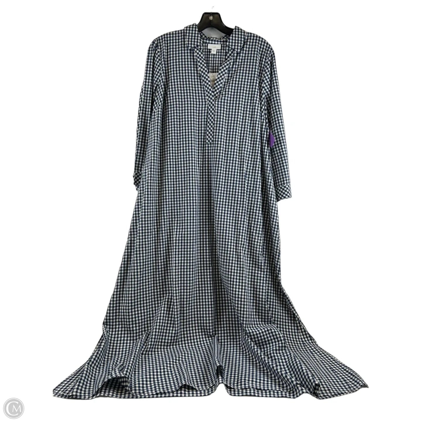 Dress Casual Maxi By J. Jill In Checkered Pattern, Size: M