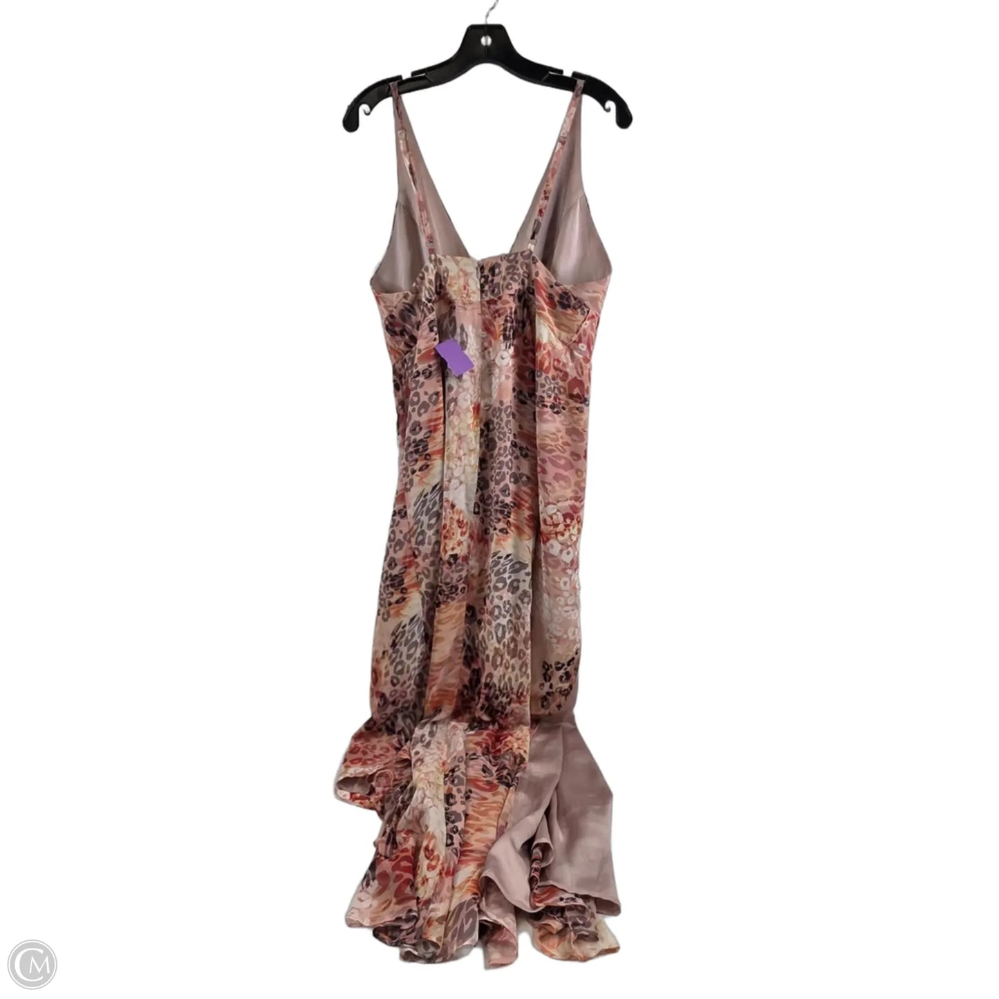 Dress Casual Maxi By Marciano In Orange & White, Size: M