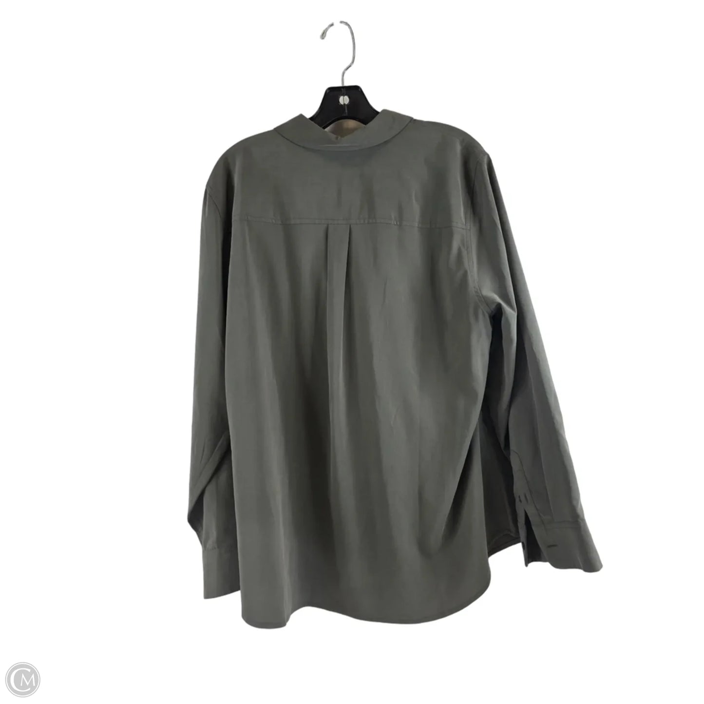 Top Long Sleeve By Chicos In Green, Size: Xl