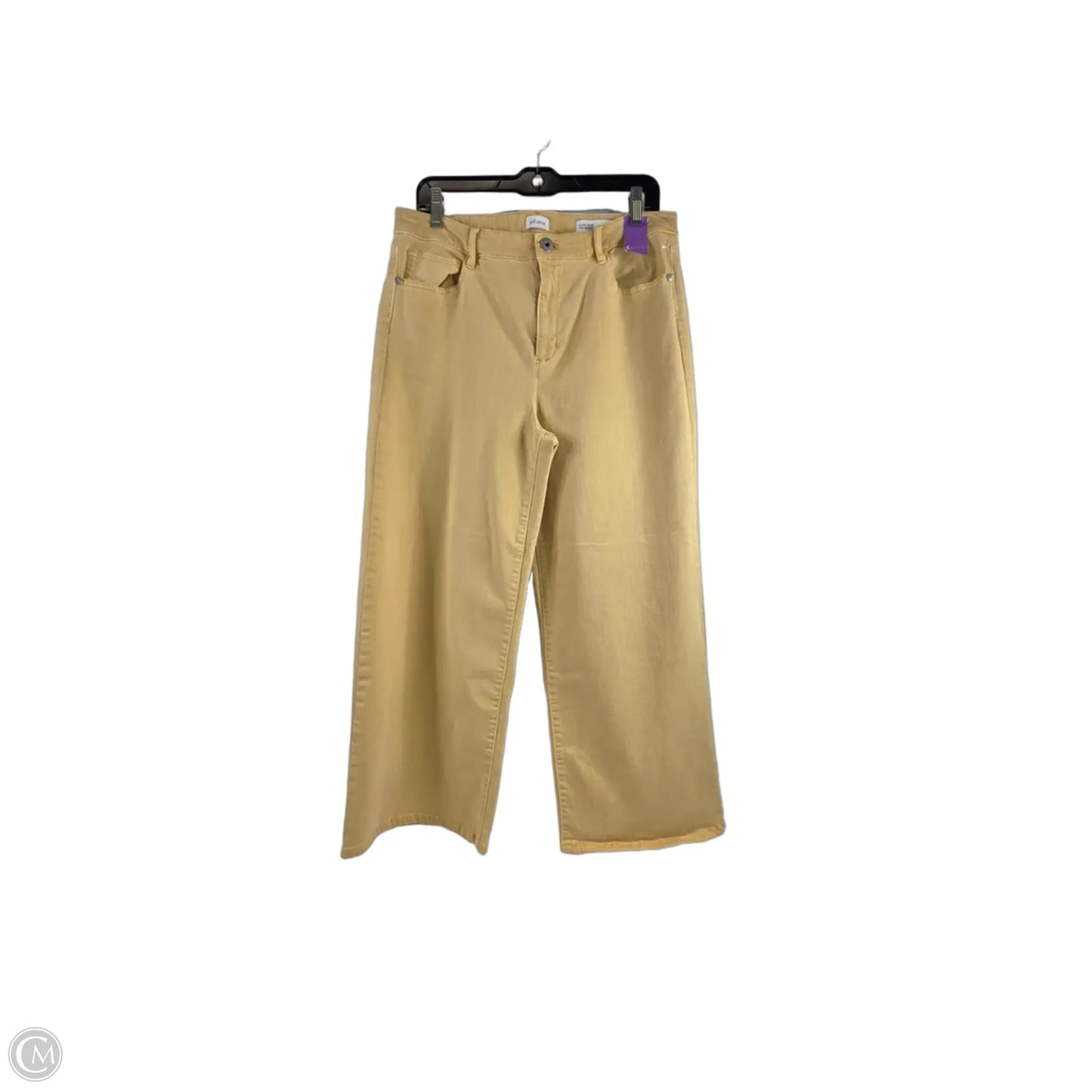Jeans Wide Leg By J. Jill In Yellow, Size: 12