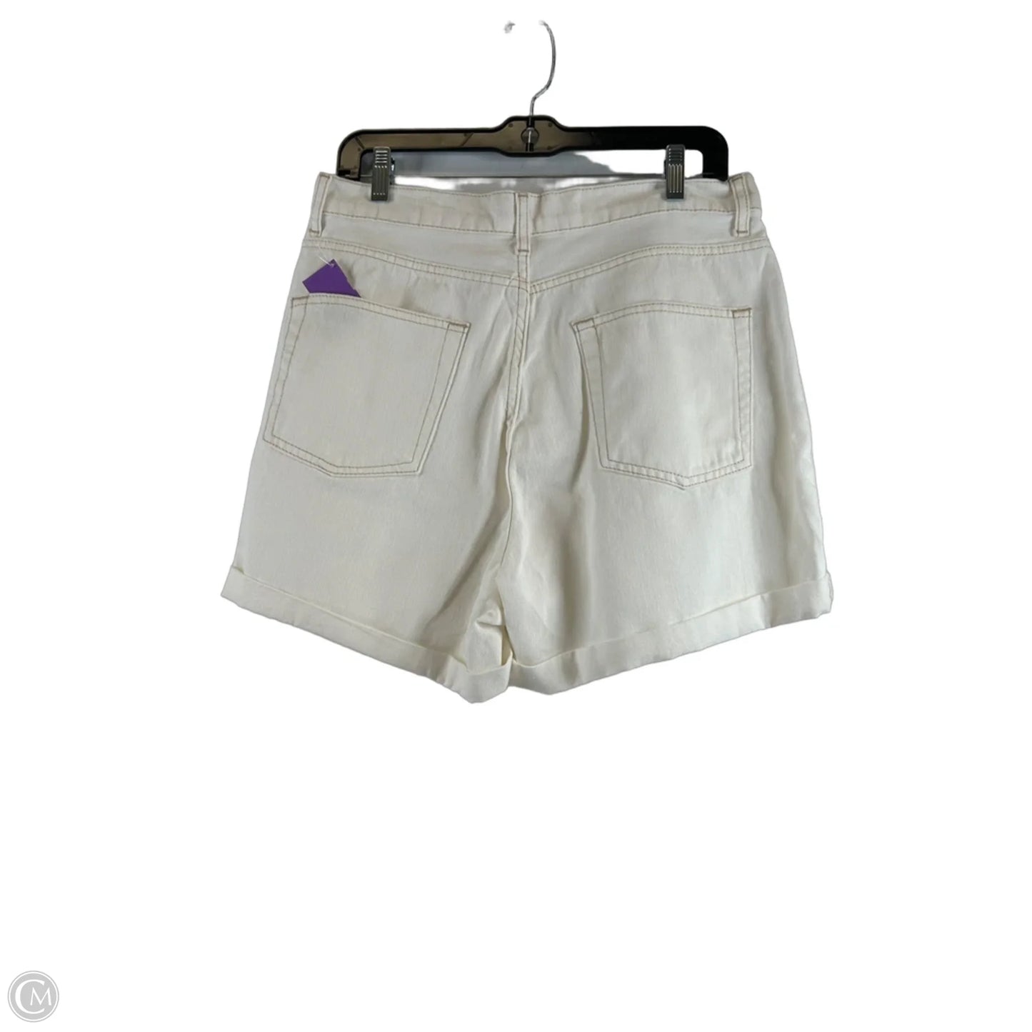 Shorts By Top Shop In White Denim, Size: 10
