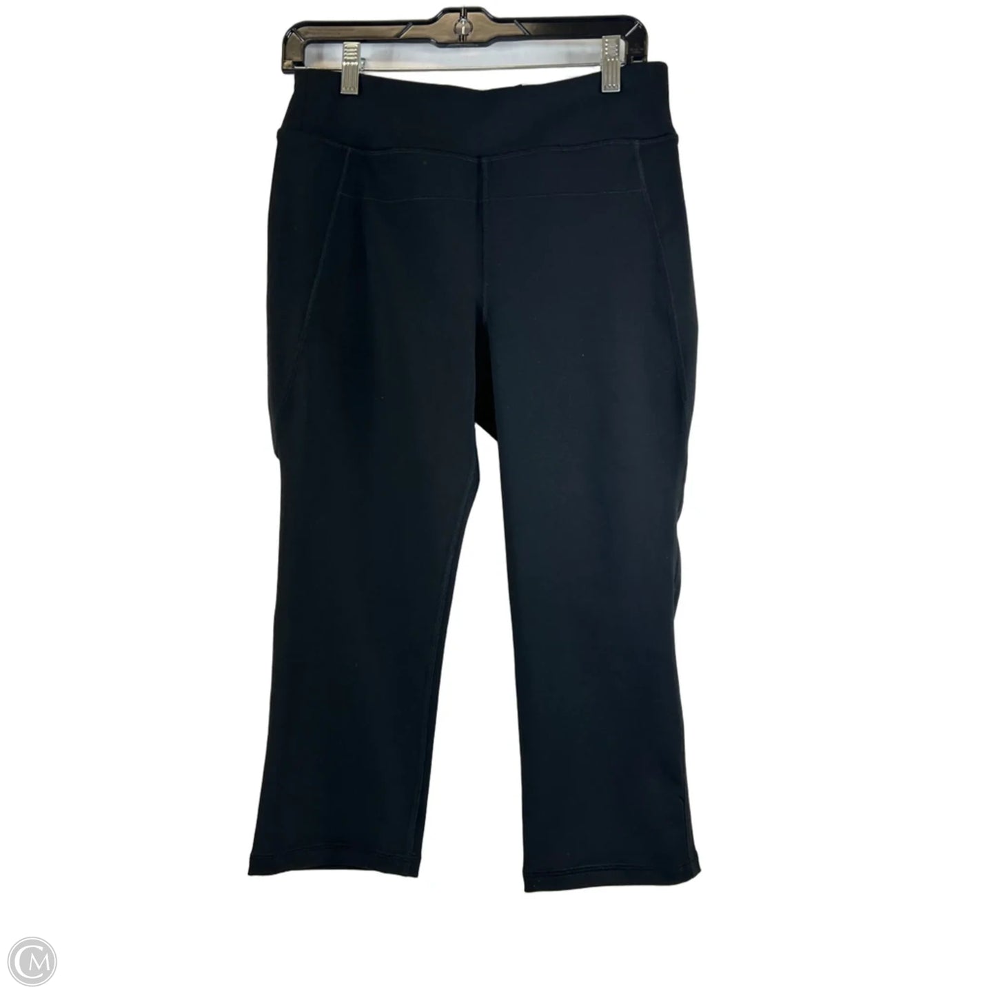 Athletic Leggings Capris By Calvin Klein Performance In Black, Size: L