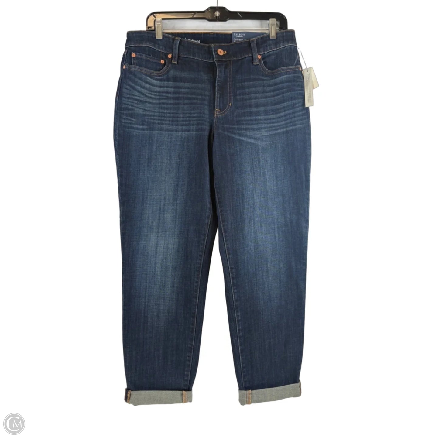 Jeans Straight By Talbots In Blue Denim, Size: 10