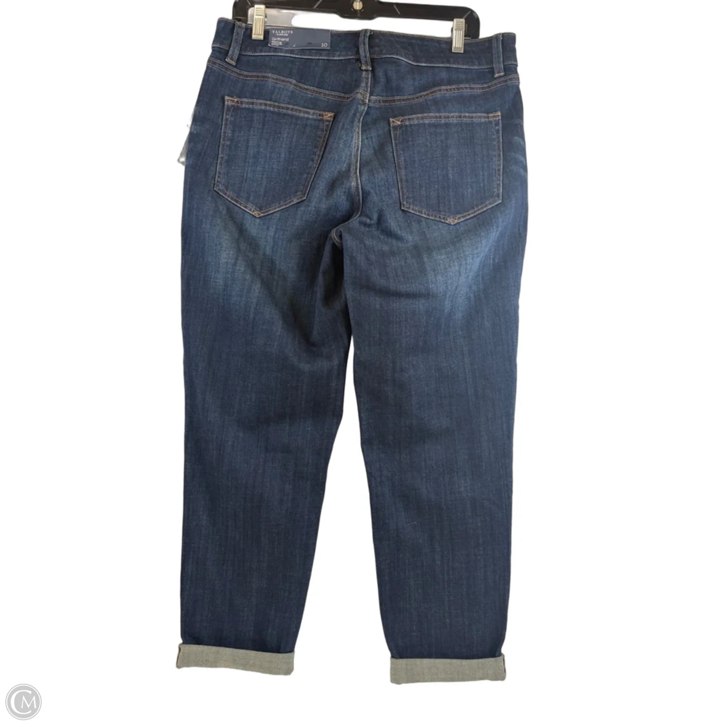 Jeans Straight By Talbots In Blue Denim, Size: 10