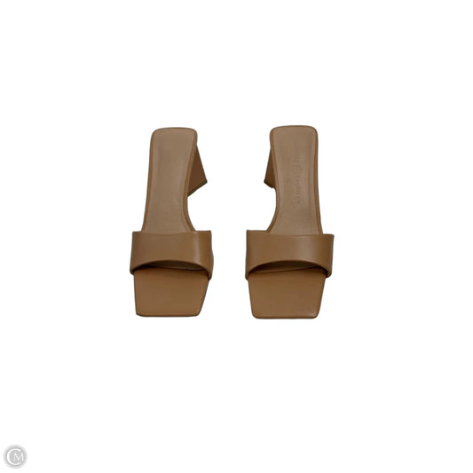 Sandals Heels Block By Chinese Laundry In Tan, Size: 8