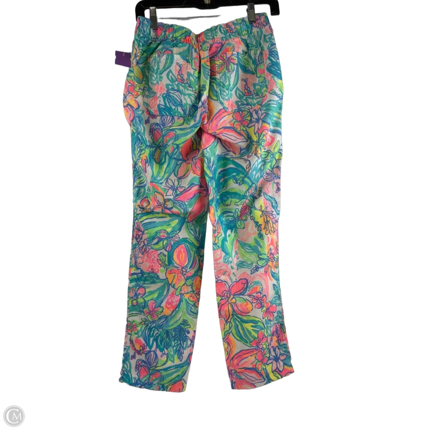 Pants Designer By Lilly Pulitzer In Blue & Pink, Size: Xs