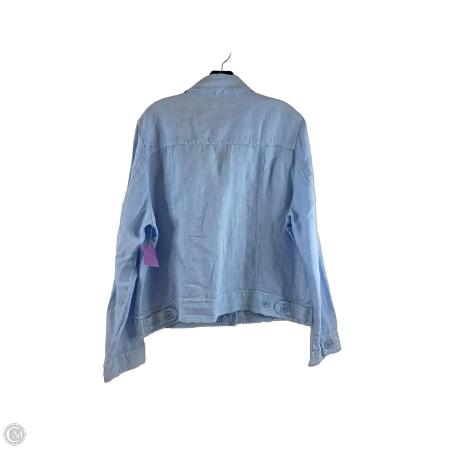 Jacket Denim By Lulu B In Blue Denim, Size: L
