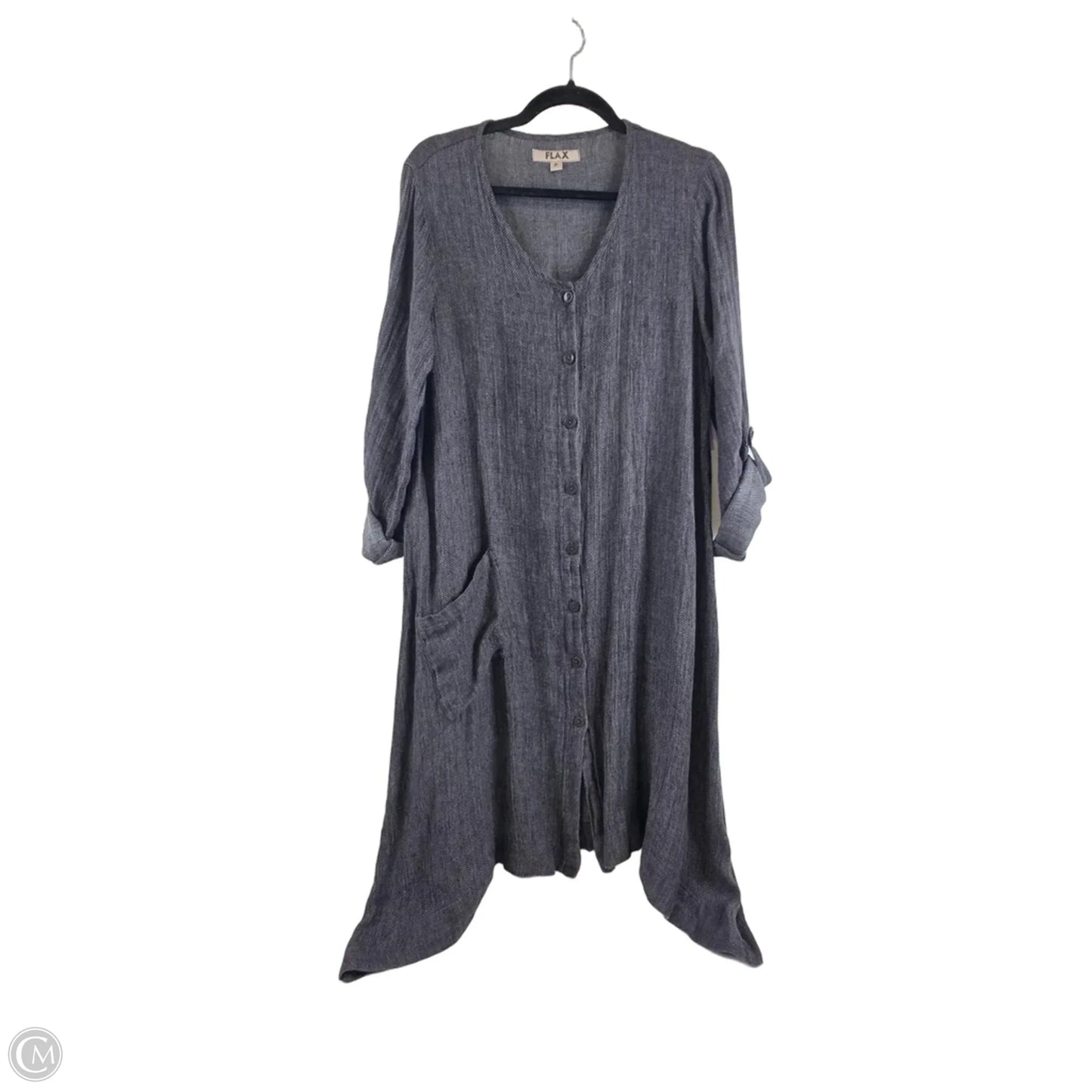 Dress Casual Midi By Flax In Grey, Size: Sp