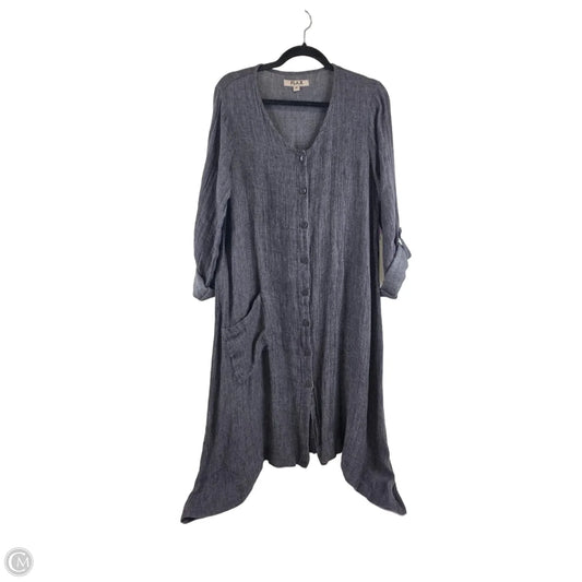 Dress Casual Midi By Flax In Grey, Size: Sp