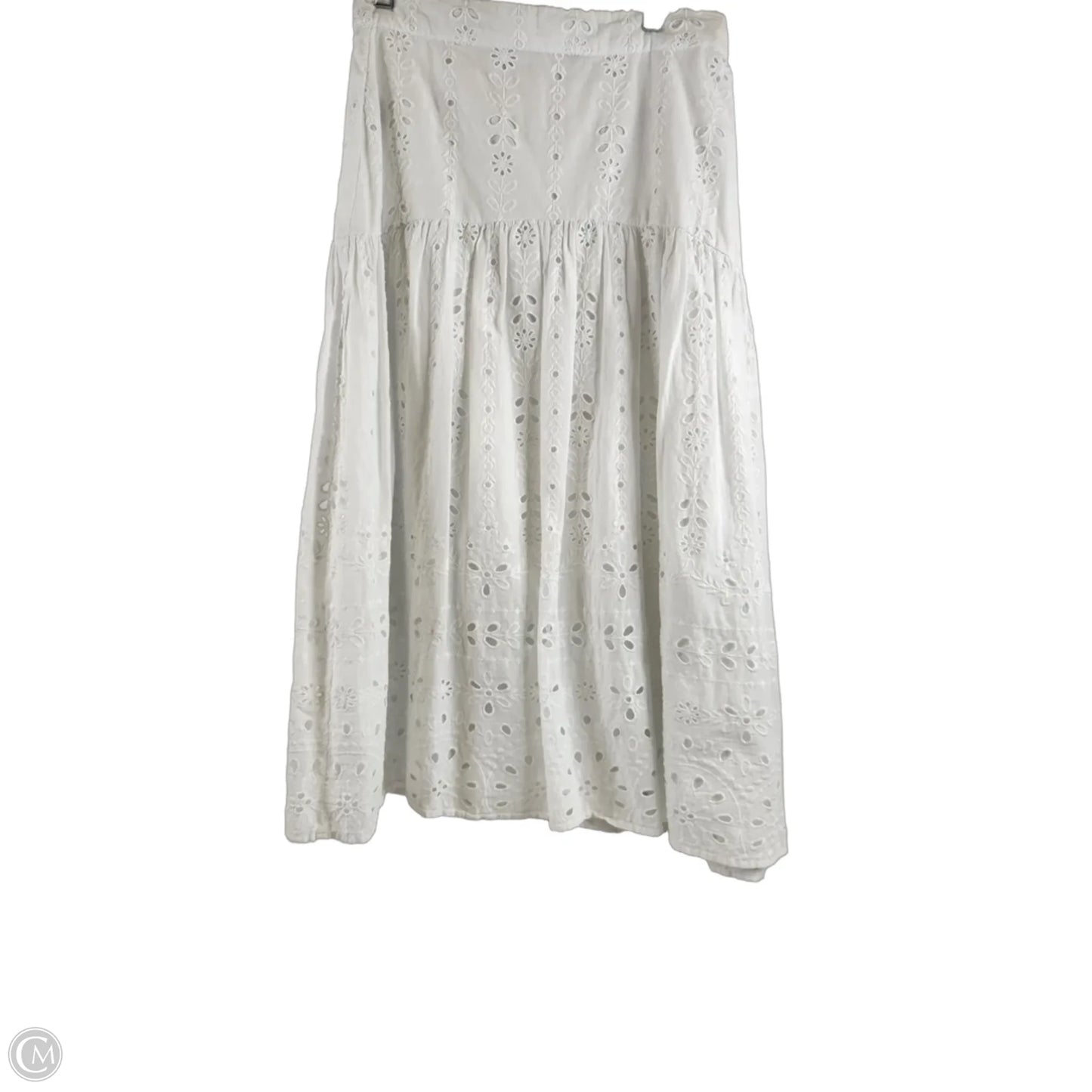 Skirt Maxi By Ann Taylor In White, Size: Xs