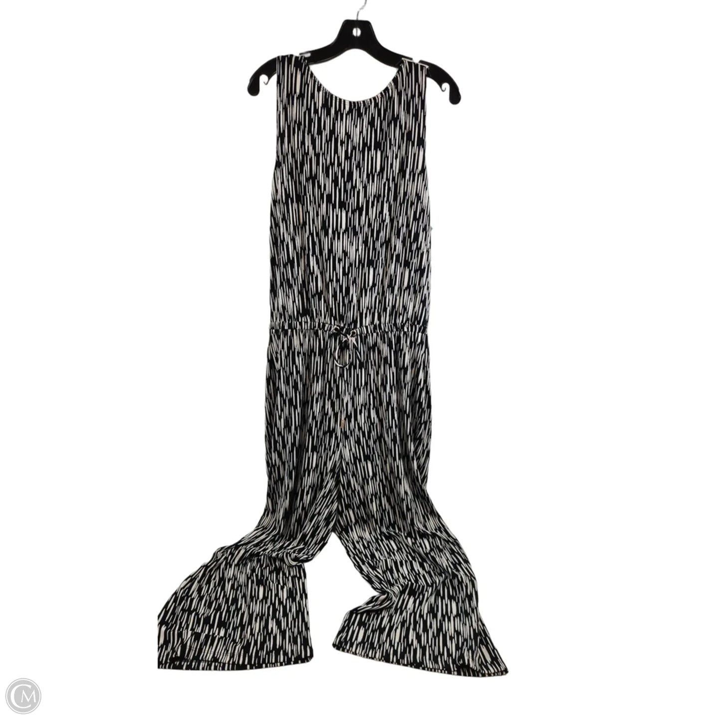 Jumpsuit By Chicos In Black & Cream, Size: M