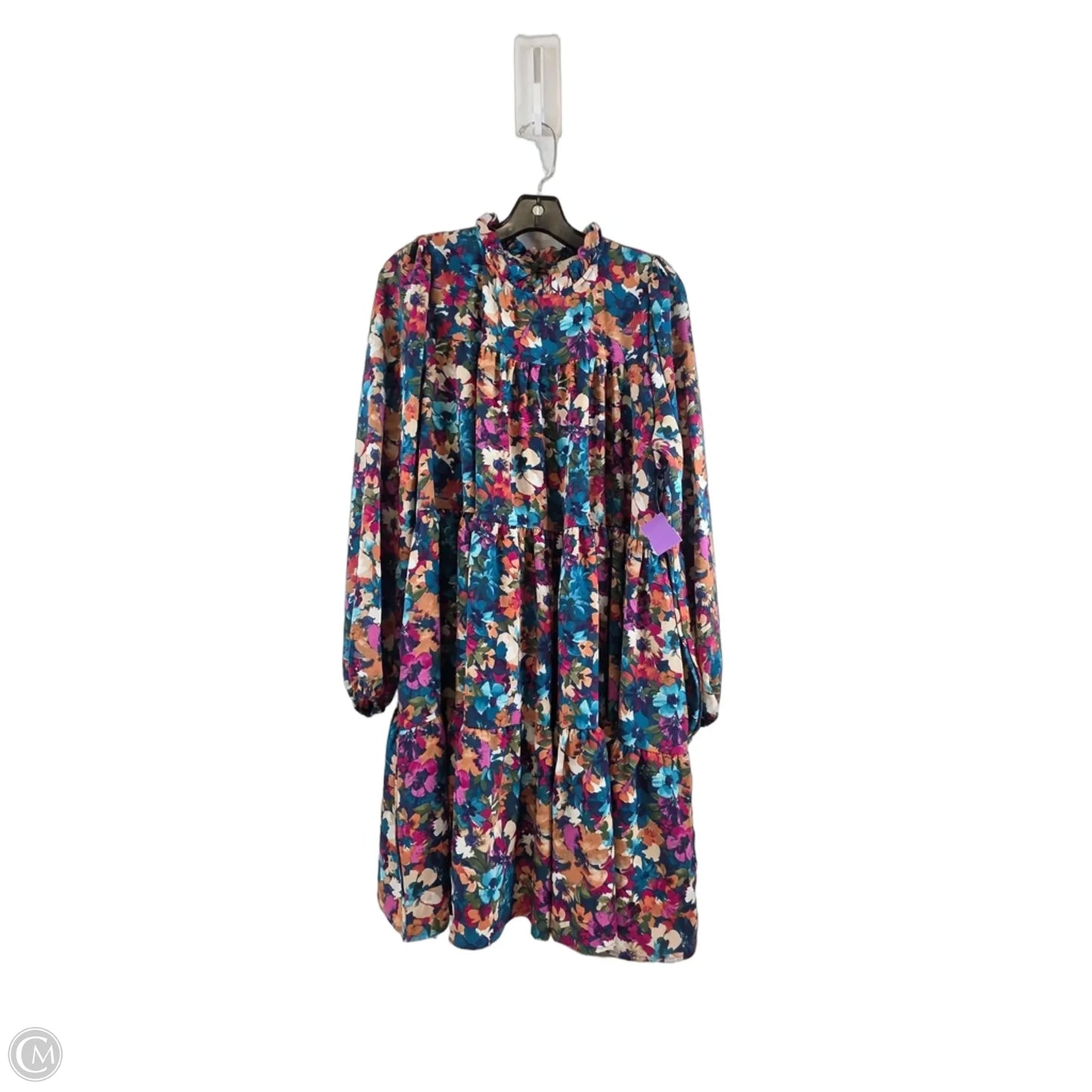Dress Casual Midi By Haptics In Floral Print, Size: L