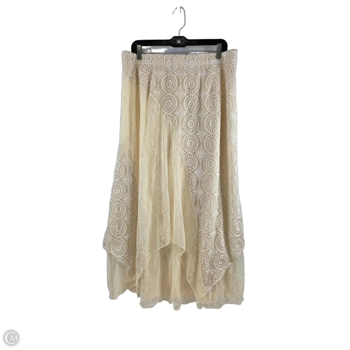 Skirt Maxi By Chicos In Ivory, Size: 12