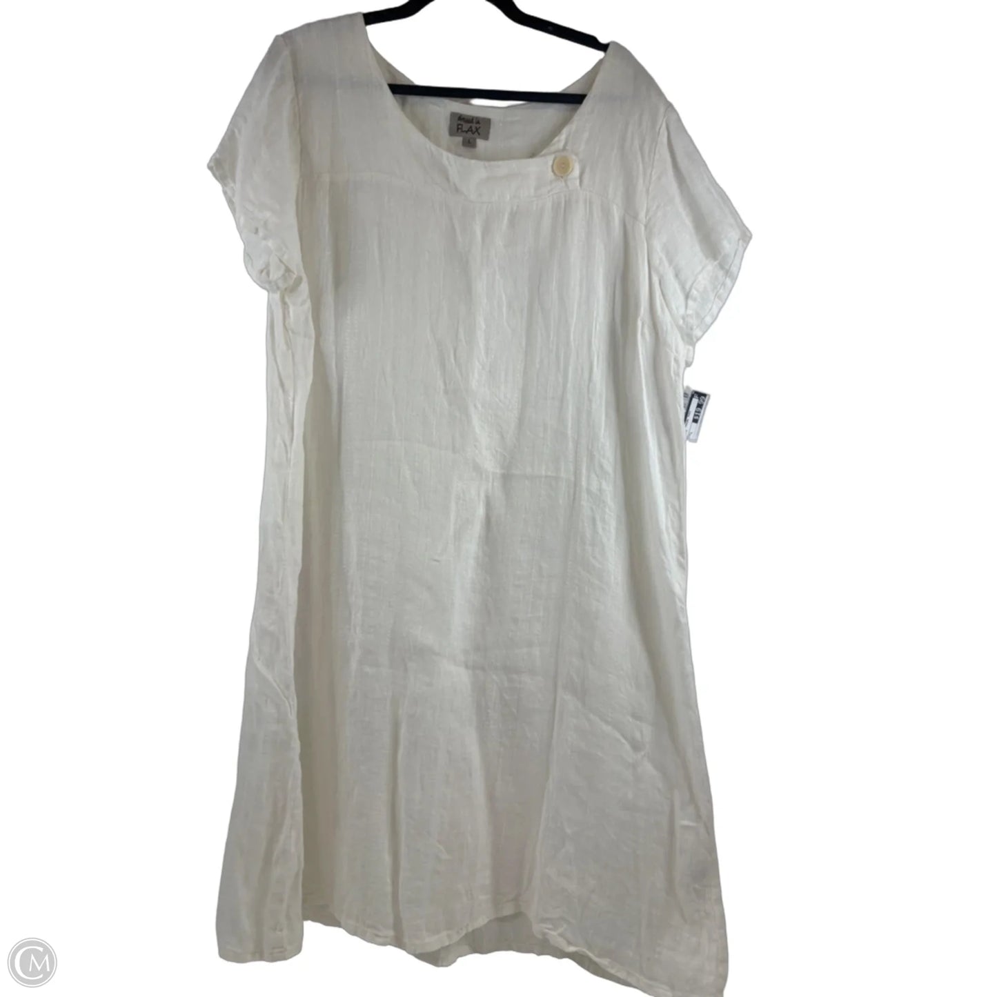 Dress Casual Midi By Flax In White, Size: L