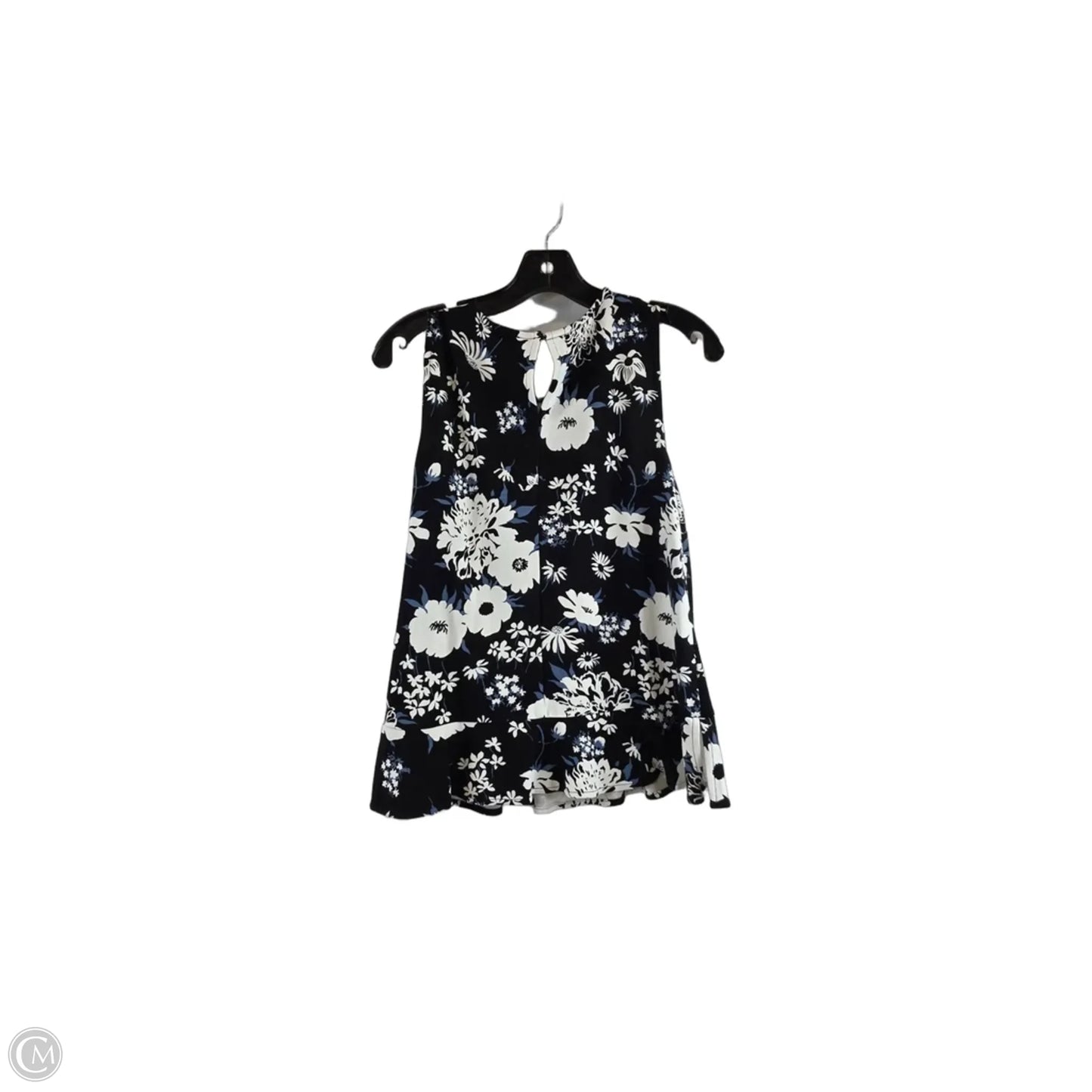 Top Sleeveless By Ann Taylor In Black & White, Size: S