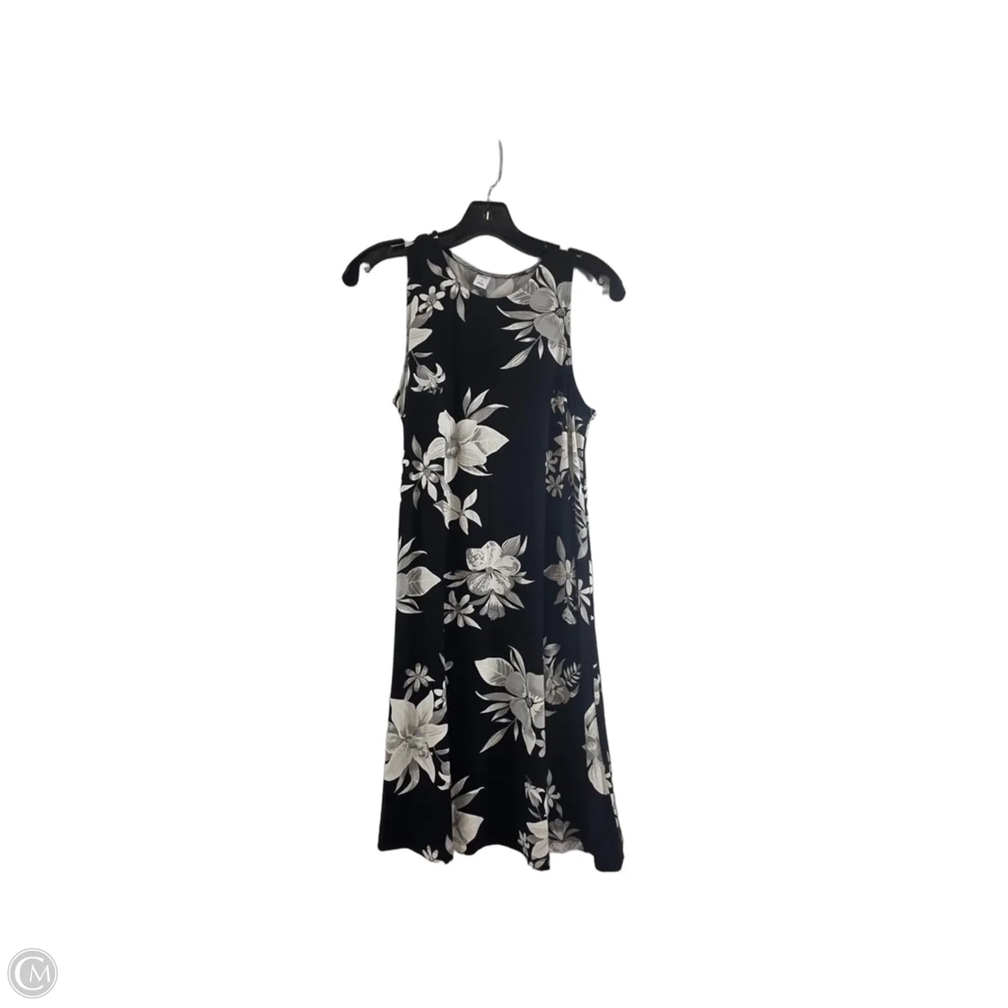 Dress Casual Midi By Old Navy In Black & White, Size: S