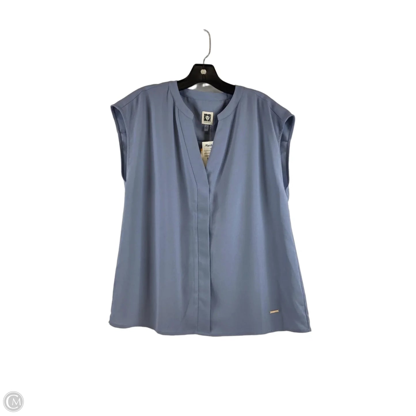 Top Short Sleeve By Anne Klein In Blue, Size: S
