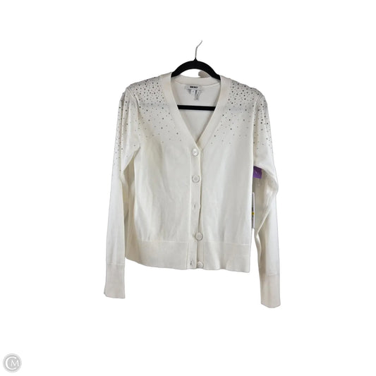Cardigan By Dkny In White, Size: M