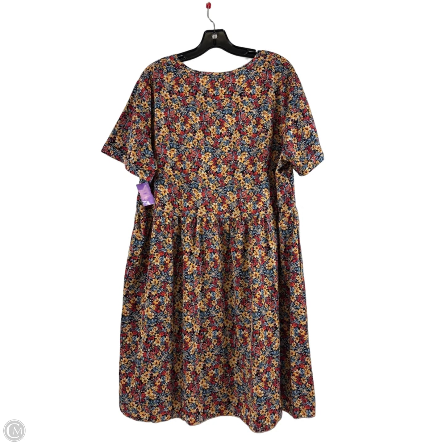 Dress Casual Midi By Prettygarden In Floral Print, Size: Xl