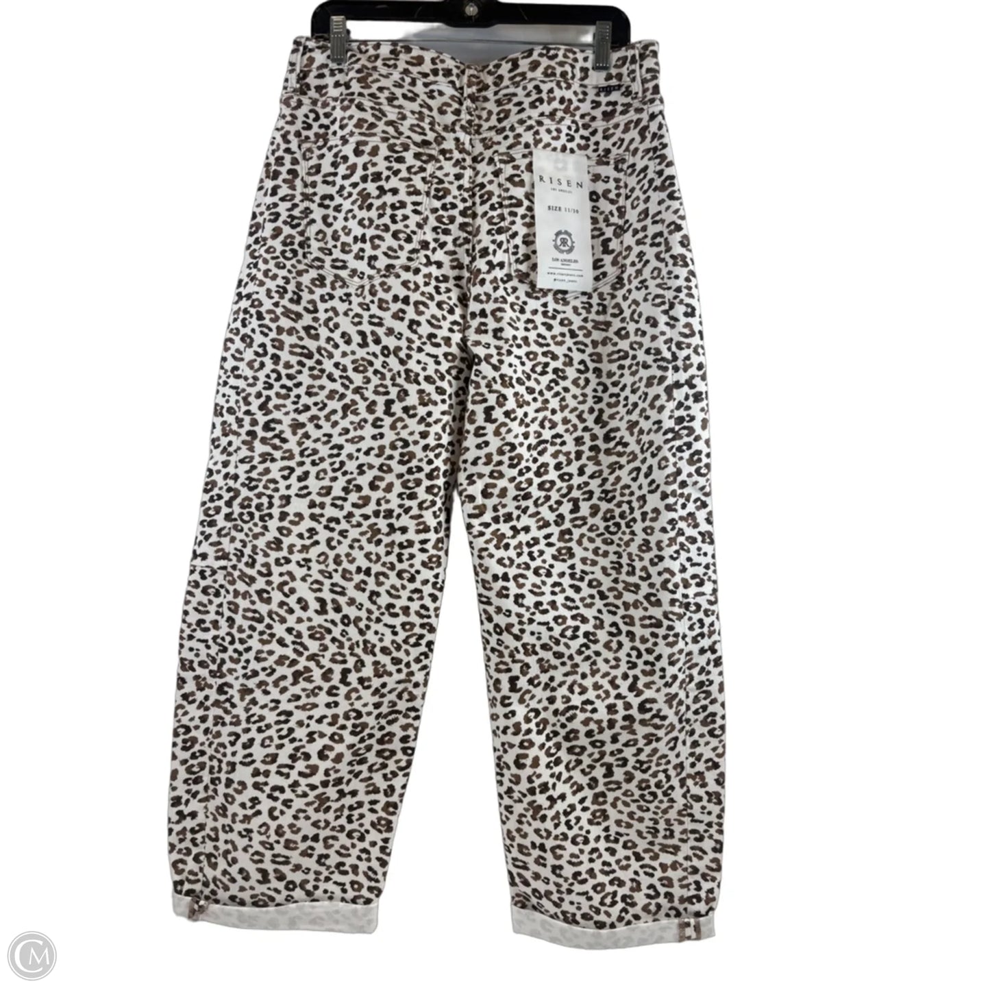 Jeans Cropped By Risen In Leopard Print, Size: 10