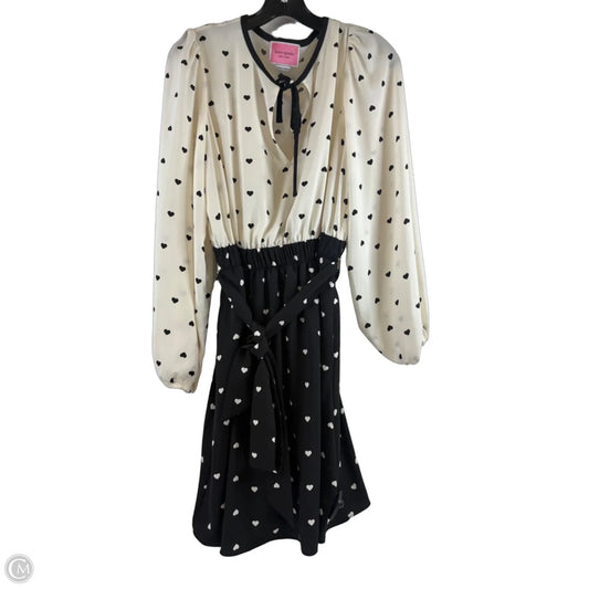 Dress Designer By Kate Spade In Black & Cream, Size: L