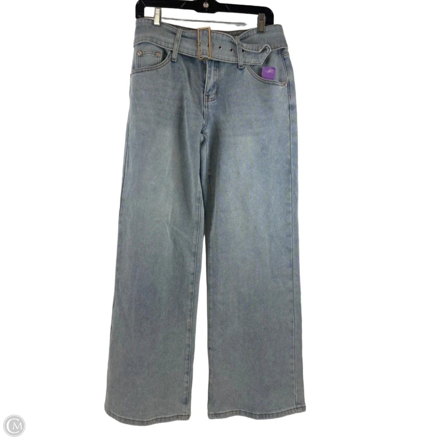 Jeans Wide Leg By Edikted In Blue Denim, Size: 6