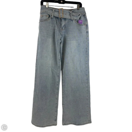 Jeans Wide Leg By Edikted In Blue Denim, Size: 6
