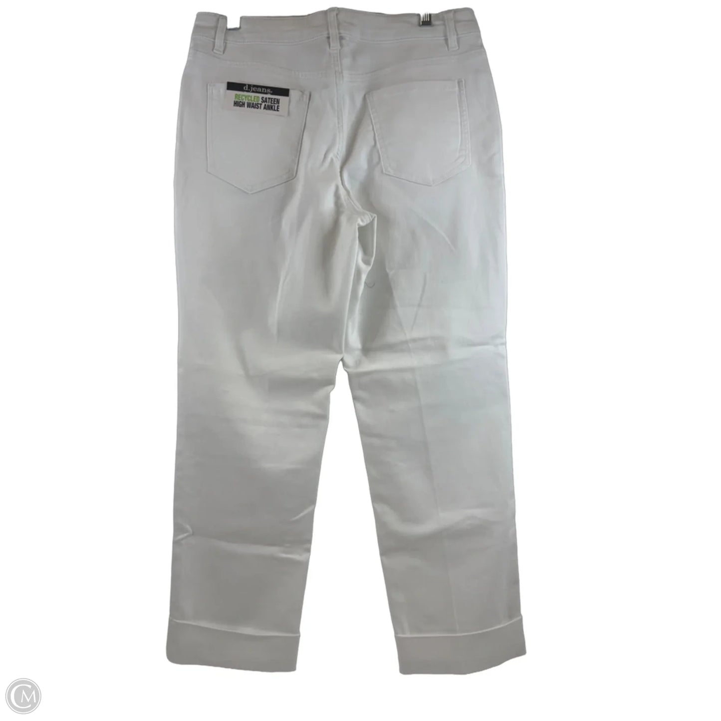 Jeans Straight By D Jeans In White Denim, Size: 12
