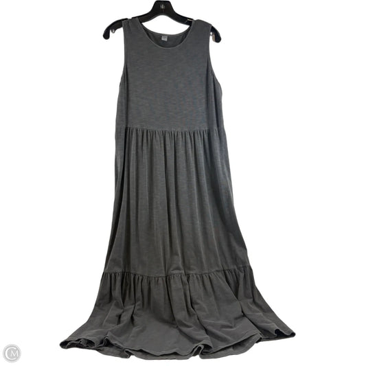 Dress Casual Maxi By Old Navy In Grey, Size: M