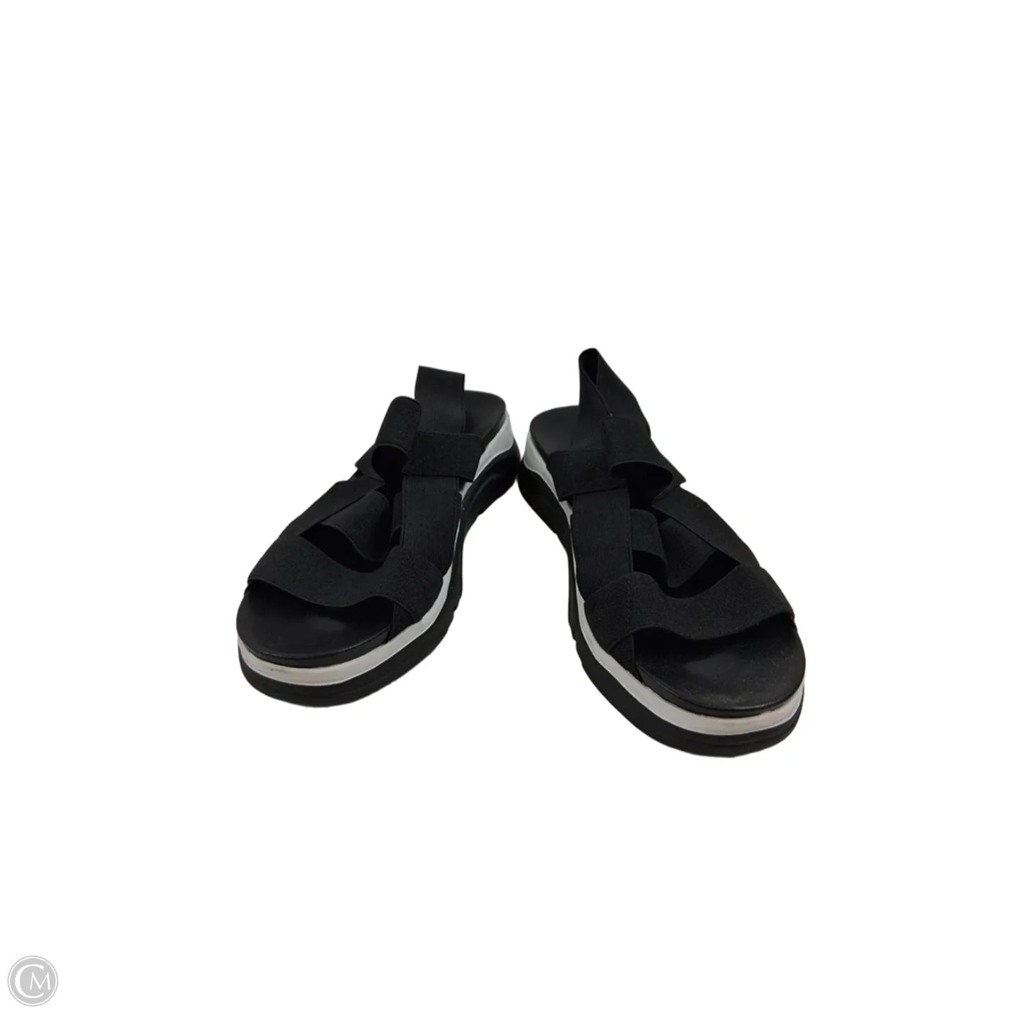 Sandals Heels Wedge By Jbu By Jambu In Black, Size: 9.5