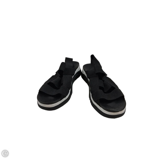 Sandals Heels Wedge By Jbu By Jambu In Black, Size: 9.5