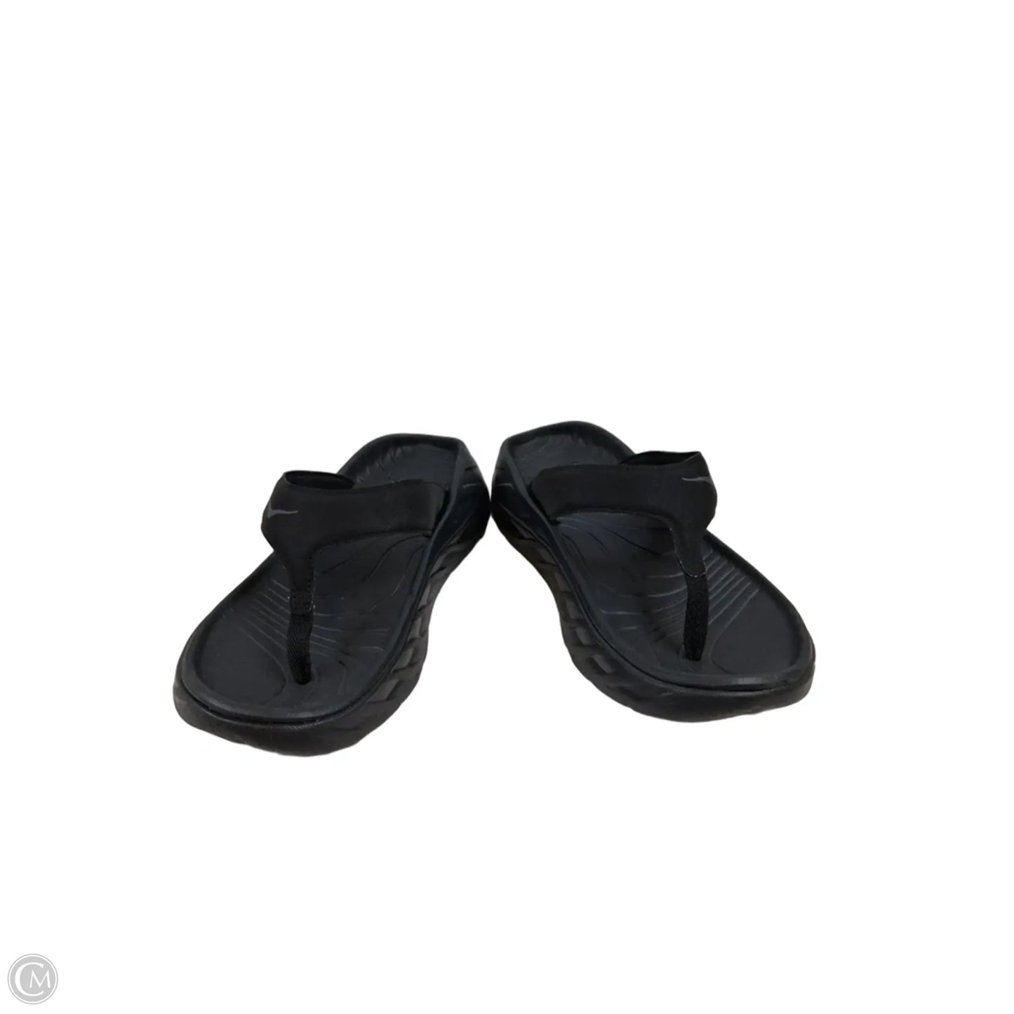 Sandals Flip Flops By Hoka In Black, Size: 10